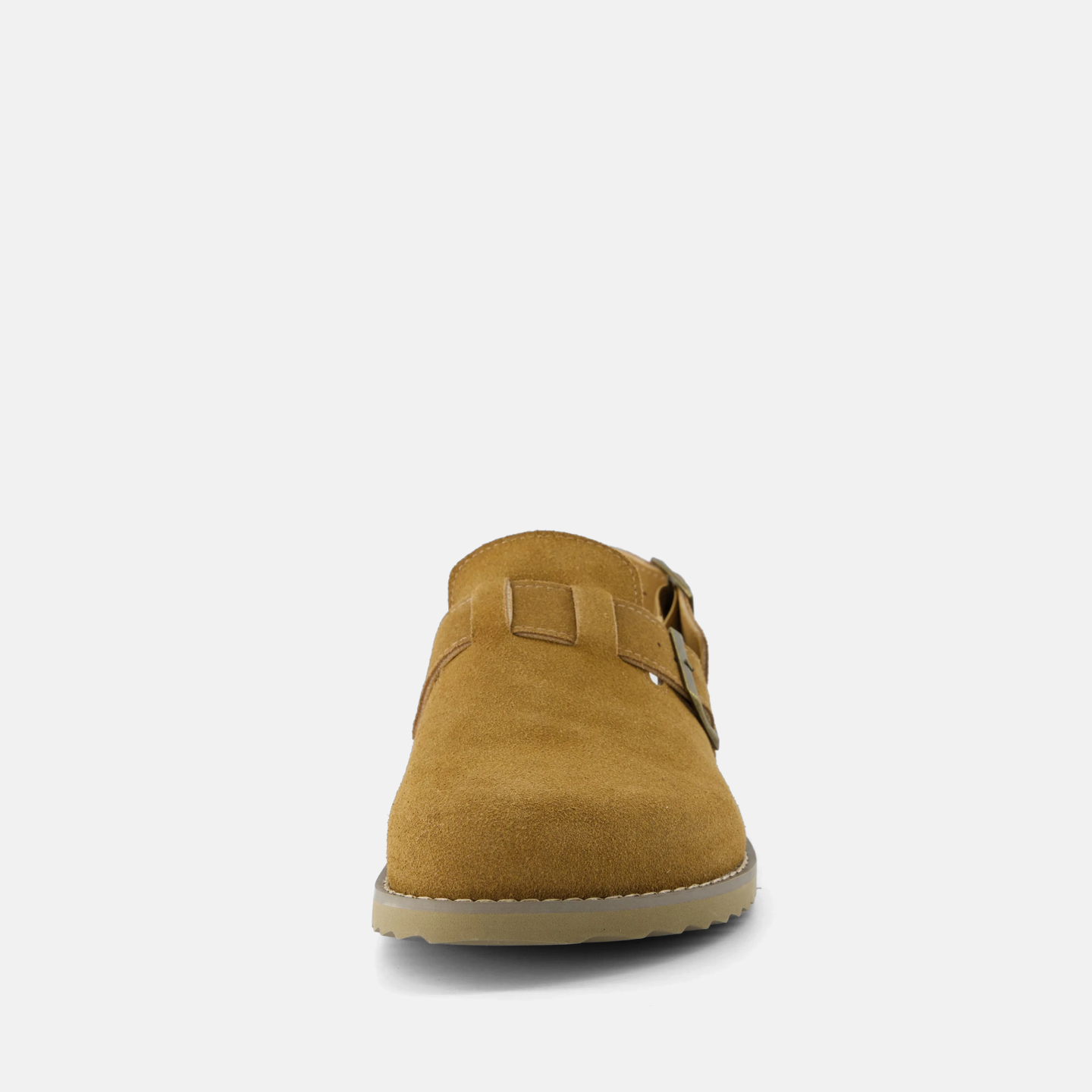 Chestnut Suede Slingback Clogs